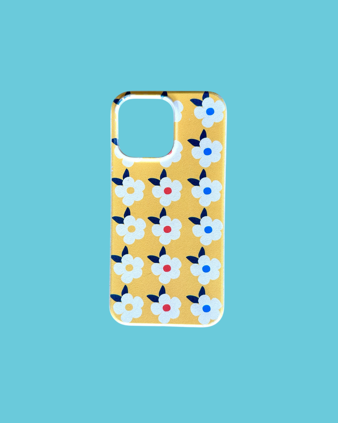Retro Floral Tough Phone Case in Honey Yellow - Google Samsung Iphone