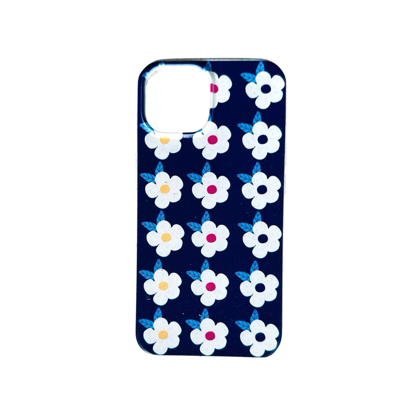 Retro Floral Eco Compostable Phone Case in Midnight Navy - iPhone Samsung