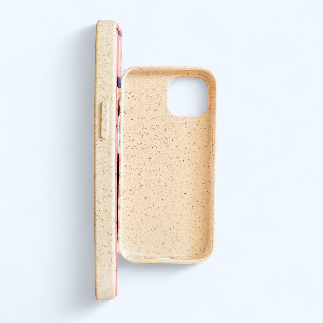 Retro Floral Eco Compostable Phone Case in Coral Pink - iPhone Samsung