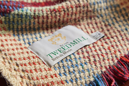 Tweedmill Recycled Wool Rug/Blanket /Throw - Rustic Random Unique Eco Sustainable Multi-Coloured 120cm x 150cm