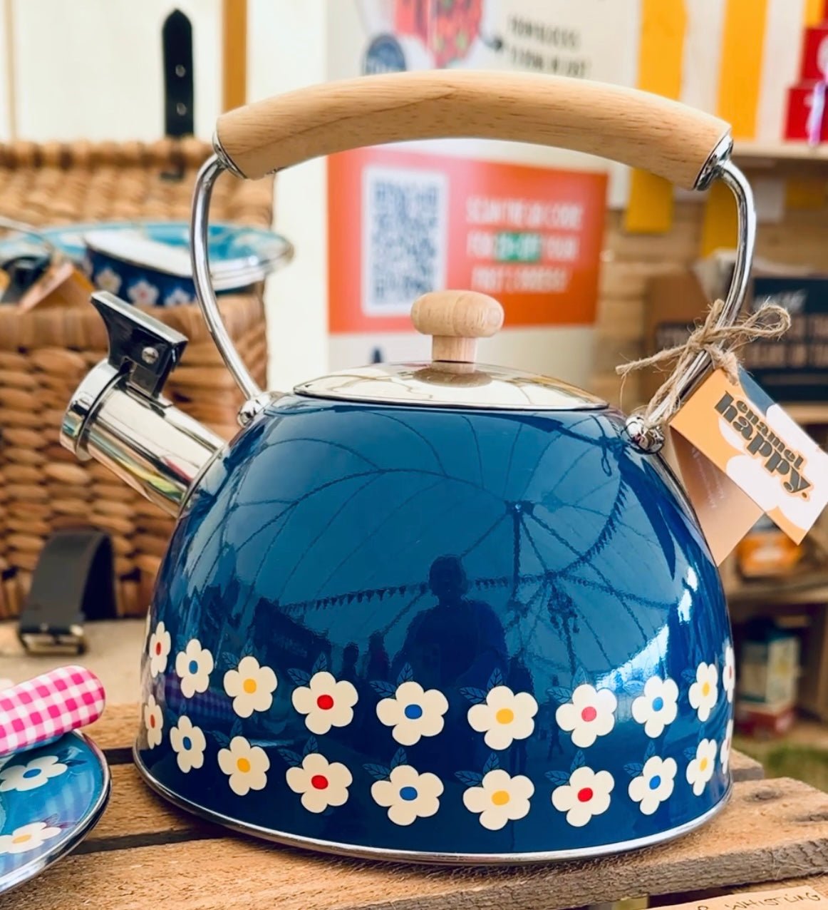 Ceramic Whistling Tea Kettle SECONDS Various Colours Whistling