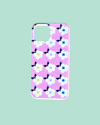 Retro Floral Tough Phone Case in Rose Pink - Google Samsung Iphone