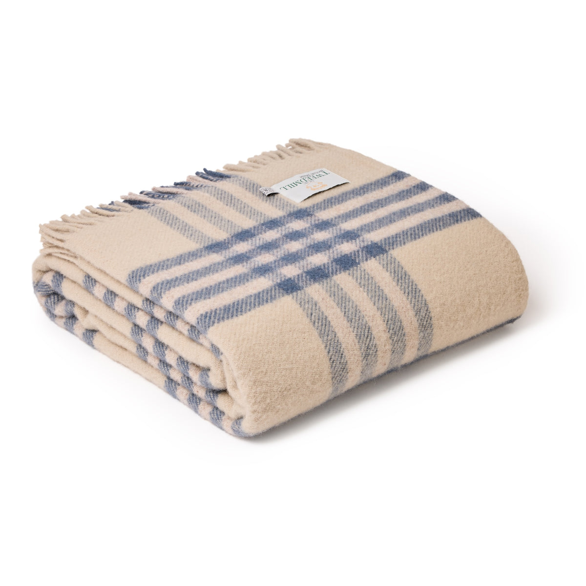 Extra Large Lifestyle Hex Check Throw/Blanket 150x240 - Blue Slate