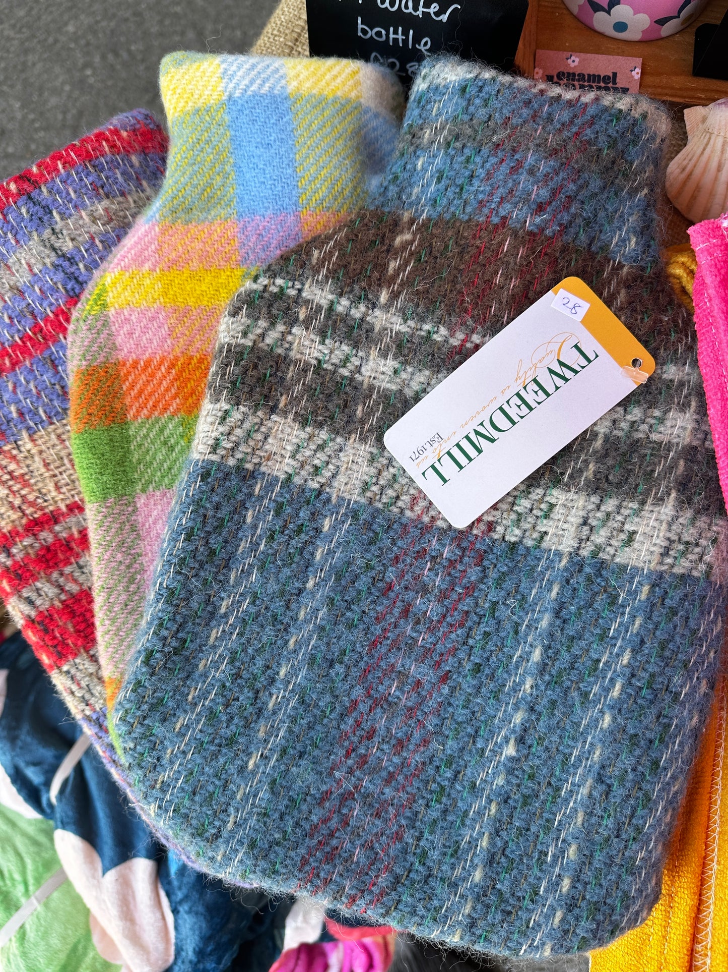 100% Recycled Pure Wool Hot Water Bottle by Tweedmill