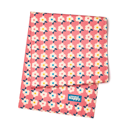 A Pair Colourful Tea Towels Pretty Retro Print - Enamelhappy - Various Colours